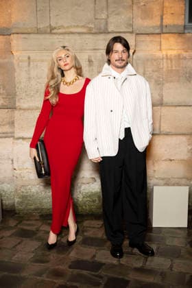 PFW Jacquemus photocall EB Josh Hartnett and Tamsin Egerton attends the Jacquemus Menswear Fall Winter 2026-2027 show as part of Paris Fashion Week on January 25, 2026 in Paris, France. Photo by Eliot Blondet ABACAPRESS.COM Paris France France  Copyright: xBlondetxEliot ABACAx