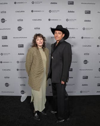 January 25, 2026, Park City, Utah, USA: Sundance Film Festival 2026: JARIPEO Film Premiere: Co-directors REBECCA ZWEIG and EFRAIN MOJICA pose on the red carpet ahead of the premiere of their film Jaripeo. Park City USA - ZUMAi207 20260125_zsp_i207_051 Copyright: xAbramxImanx