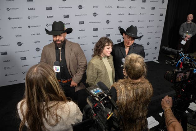 January 25, 2026, Park City, Utah, USA: Sundance Film Festival 2026: JARIPEO Film Premiere: NOE MARGARITO ZARAGONA, protagonist of Jaripeo, and Co-directors REBECCA ZWEIG and EFRAIN MOJICA answer questionsahead of the premiere of their film. Park City USA - ZUMAi207 20260125_zsp_i207_062 Copyright: xAbramxImanx