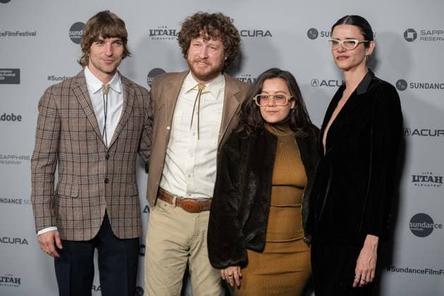 January 25, 2026, Park City, Utah, USA: Sundance Film Festival 2026: JARIPEO Film Premiere: Members of the film team pose on the red carpet ahead of the premiere of the film Jaripeo. Park City USA - ZUMAi207 20260125_zsp_i207_069 Copyright: xAbramxImanx