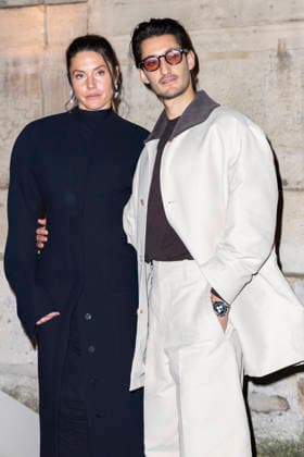 Natasha Andrews, Pierre Niney - Photo Call du Défilé de mode Jacquemus Collection Hommes Automne Hiver Printemps Été dans le cadre de la Fashion Week de Paris, France, le 25 janvier 2026 Olivier Borde Bestimage Photocall of the Jacquemus Show, Menswear Fall Win Collection as part of Paris Fashion Week, France, January, 2026 Olivier Borde Bestimage Paris France  Copyright: xOLIVIERxBORDEx xBESTIMAGExOLIVIERxBORDEx xBESTIMAGEx