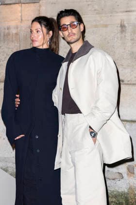 Natasha Andrews, Pierre Niney - Photo Call du Défilé de mode Jacquemus Collection Hommes Automne Hiver Printemps Été dans le cadre de la Fashion Week de Paris, France, le 25 janvier 2026 Olivier Borde Bestimage Photocall of the Jacquemus Show, Menswear Fall Win Collection as part of Paris Fashion Week, France, January, 2026 Olivier Borde Bestimage Paris France  Copyright: xOLIVIERxBORDEx xBESTIMAGExOLIVIERxBORDEx xBESTIMAGEx