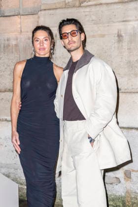 Natasha Andrews, Pierre Niney - Photo Call du Défilé de mode Jacquemus Collection Hommes Automne Hiver Printemps Été dans le cadre de la Fashion Week de Paris, France, le 25 janvier 2026 Olivier Borde Bestimage Photocall of the Jacquemus Show, Menswear Fall Win Collection as part of Paris Fashion Week, France, January, 2026 Olivier Borde Bestimage Paris France  Copyright: xOLIVIERxBORDEx xBESTIMAGExOLIVIERxBORDEx xBESTIMAGEx