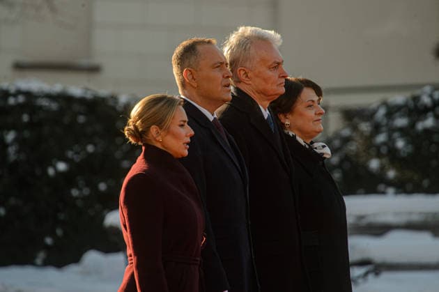 Polish President Nawrocki - Ukrainian President Zelenskyy - Lithuanian President Nauseda trilateral meeting in Vilnius VILNIUS, LITHUANIA - JANUARY 25: Polish President Karol Nawrocki and Lithuanian President Gitanas Nauseda attend commemorative events marking the 163rd anniversary of the January Uprising at Vilnius Cathedral in Vilnius, Lithuania on January 25, 2026. Yauhen Yerchak Anadolu Vilnius Lithuania. Editorial use only. Please get in touch for any other usage.  Copyright: x2026xAnadoluxYauhenxYerchakx