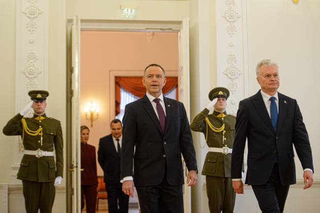 Polish President Nawrocki - Ukrainian President Zelenskyy - Lithuanian President Nauseda trilateral meeting in Vilnius VILNIUS, LITHUANIA - JANUARY 25: Polish President Karol Nawrocki and Lithuanian President Gitanas Nauseda meet under the Lublin Triangle framework, where the presidents discussed military cooperation, regional defense strategies, and diplomatic developments in the Ukraine–Russia conflict in Vilnius, Lithuania on January 25, 2026. Yauhen Yerchak Anadolu Vilnius Lithuania. Editorial use only. Please get in touch for any other usage.  Copyright: x2026xAnadoluxYauhenxYerchakx