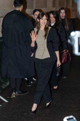 Jacquemus Menswear Arrivals NB Elizabeth Olsen arrived at the Jacquemus Menswear Fall Winter 2026-2027 show as part of Paris Fashion Week on January 25, 2026 in Paris, France. Photo by Nasser Berzane ABACAPRESS.COM Paris France  Copyright: xBerzanexNasser ABACAx