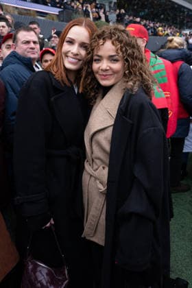 2026 Grand Prix d Amerique - Vincennes Anais Grangerac, Maeva Couke attending the 2026 American Grand Prix at the Paris racecourse, on January 25, 2026 in Vincennes, France. Photo by Laurent Zabulon ABACAPRESS.COM Vincennes France  Copyright: xZabulonxLaurent ABACAx