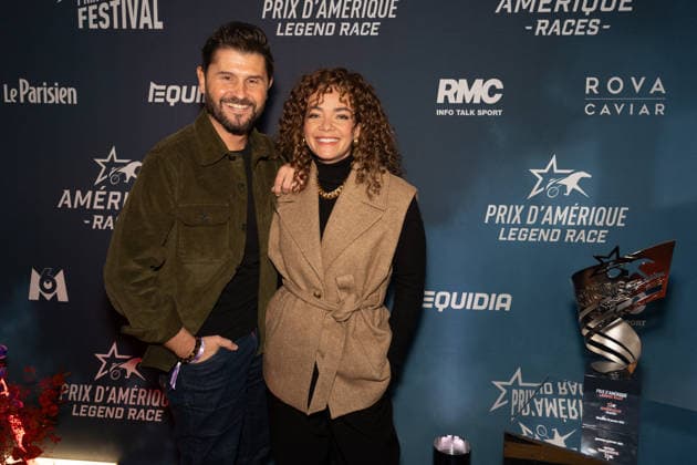 2026 Grand Prix d Amerique - Vincennes Anais Grangerac, Christophe Beaugrand attending the 2026 American Grand Prix at the Paris racecourse, on January 25, 2026 in Vincennes, France. Photo by Laurent Zabulon ABACAPRESS.COM Vincennes France  Copyright: xZabulonxLaurent ABACAx