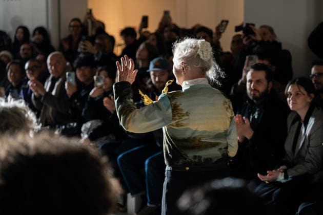 Agnes b. - Runway - Paris Fashion Week - Menswear Fall Winter 2026-2027 Fashion designer Agnes TroublÃ walks the runway during the Agnes b. Menswear Fall Winter 2026-2027 Presentation as part of Paris Fashion Week on January 25, 2026 in Paris, France., Credit:Lounis Tiar Avalon France, Paris  Copyright: xLounisxTiarx xAvalonx 1069343577