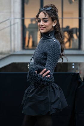 Patou - Outside Arrivals - Paris Fashion Week - Menswear Fall Winter 2026-2027 Thalia Besson attends the Patou Menswear Fall Winter 2026-2027 show as part of Paris Fashion Week on January 25, 2026 in Paris, France., Credit:Lounis Tiar Avalon France, Paris  Copyright: xLounisxTiarx xAvalonx 1069345602