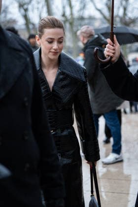Patou - Outside Arrivals - Paris Fashion Week - Menswear Fall Winter 2026-2027 Lili Reinhart attends the Patou Menswear Fall Winter 2026-2027 show as part of Paris Fashion Week on January 25, 2026 in Paris, France., Credit:Lounis Tiar Avalon France, Paris  Copyright: xLounisxTiarx xAvalonx 1069346792