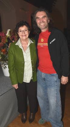 Monika Baumgartner Actress Thomas Huber, extreme mountaineer Munich 25 01 2025 Heart for Heart Reception of the City of Munich in the Old Town Hall for people after heart transplantation invites LMU Klinikum Foto Muenchen