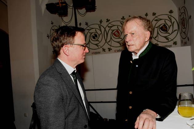 Prof Dr med Hans Theiss MdB Prof Dr med Bruno Reichart Heart Surgeon Munich 25 01 2025 Heart for Heart Reception of the City of Munich in the Old Town Hall for people after heart transplantation invites the LMU Klinikum Foto Muenchen