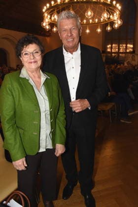 Monika Baumgartner Actress Dieter Reiter Lord Mayor of Munich 25 01 2025 Heart for Heart Reception of the City of Munich in the Old Town Hall for people after heart transplantation invites the LMU Klinikum Foto Muenchen