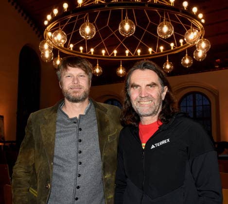 Max Reichel Cameraman Producer Thomas Huber, extreme mountaineer Munich 25 01 2025 Heart for Heart Reception of the City of Munich in the Old Town Hall for people after heart transplantation invites the LMU Klinikum Foto Muenchen