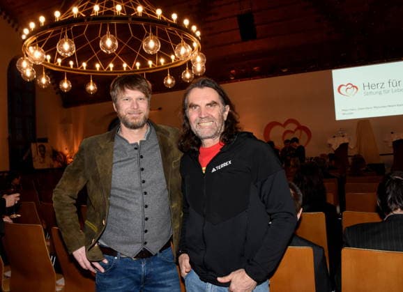 Max Reichel Cameraman Producer Thomas Huber, extreme mountaineer Munich 25 01 2025 Heart for Heart Reception of the City of Munich in the Old Town Hall for people after heart transplantation invites the LMU Klinikum Foto Muenchen