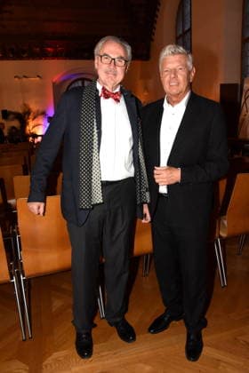 Professor Dr med Markus M Lerch Medical Director of the LMU Munich Dieter Reiter Mayor of Munich 25 01 2025 Heart for Heart Reception of the City of Munich in the Old Town Hall for people after heart transplantation invites the LMU Klinikum Foto Muenchen
