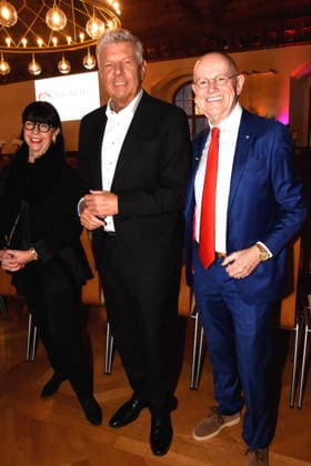 Irene Lejeune Dieter Reiter Lord Mayor Erich Lejeune Munich 25 01 2025 Heart for Heart Reception of the City of Munich in the Old Town Hall for people after heart transplantation invites the LMU Klinikum Foto Muenchen