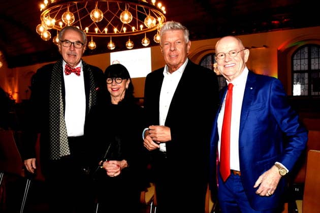 Professor Dr med Markus M Lerch Medical Director of the LMU Munich Irene Lejeune Dieter Reiter Lord Mayor Erich Lejeune Munich 25 01 2025 Heart for Heart Reception of the City of Munich in the Old Town Hall for people after heart transplantation invites the LMU Klinikum Foto Muenchen