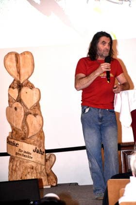 Thomas Huber, extreme mountaineer Munich 25 01 2025 Heart for Heart Reception of the City of Munich in the Old Town Hall for people after heart transplantation invites LMU Klinikum Foto Muenchen