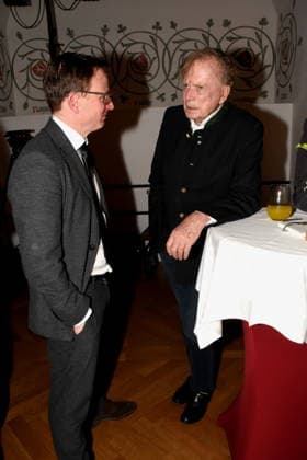 Prof Dr med Hans Theiss MdB Prof Dr med Bruno Reichart Heart Surgeon Munich 25 01 2025 Heart for Heart Reception of the City of Munich in the Old Town Hall for people after heart transplantation invites the LMU Klinikum Foto Muenchen