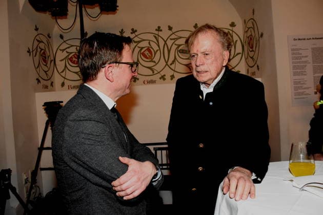Prof Dr med Hans Theiss MdB Prof Dr med Bruno Reichart Heart Surgeon Munich 25 01 2025 Heart for Heart Reception of the City of Munich in the Old Town Hall for people after heart transplantation invites the LMU Klinikum Foto Muenchen