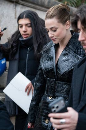 PFW - Patou Arrivals Lili Reinhart attends the Patou Menswear Fall Winter 2026-2027 show as part of Paris Fashion Week on January 25, 2026 in Paris, France. Photo by LounisPhotography ABACAPRESS.COM Paris France  Copyright: xLounisPhotography ABACAx