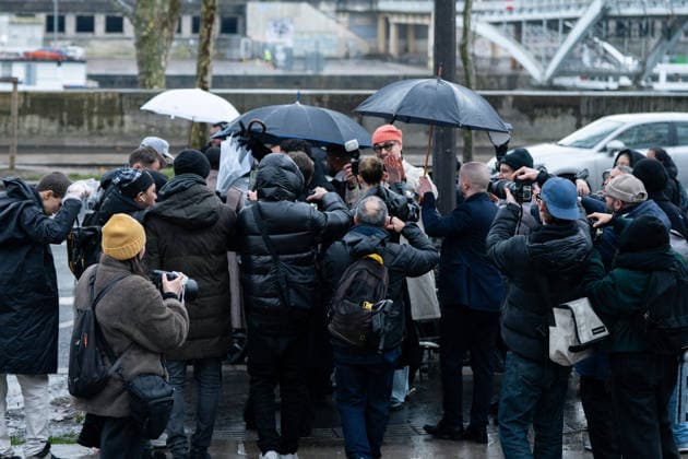 PFW - Patou Arrivals Lili Reinhart surrounded by photographer at the Patou Menswear Fall Winter 2026-2027 show as part of Paris Fashion Week on January 25, 2026 in Paris, France. Photo by LounisPhotography ABACAPRESS.COM Paris France  Copyright: xLounisPhotography ABACAx