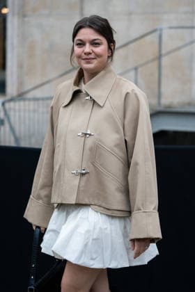 PFW - Patou Arrivals Louane attends the Patou Menswear Fall Winter 2026-2027 show as part of Paris Fashion Week on January 25, 2026 in Paris, France. Photo by LounisPhotography ABACAPRESS.COM Paris France  Copyright: xLounisPhotography ABACAx