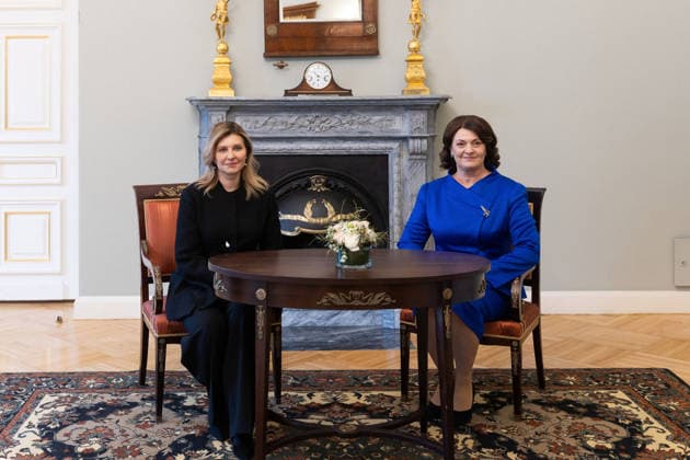 Zelenskyy visits Lithuania Olena Zelenska First Lady of Ukraine , Diana NausÄ—dienÄ— First Lady of Lithuania Working Visit of the President and the First Lady of Ukraine to Lithuania to Take Part in Events Marking the Anniversary of the January Uprising. Vilnius, Lithuania on January 25, 2026 Vilnius Lithuania Copyright: xx