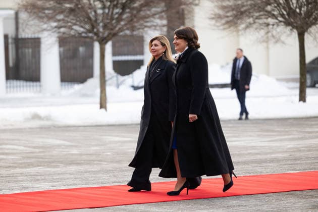 Zelenskyy visits Lithuania Olena Zelenska First Lady of Ukraine, Diana NausÄ—dienÄ— First Lady of Lithuania Working Visit of the President and the First Lady of Ukraine to Lithuania to Take Part in Events Marking the Anniversary of the January Uprising. Vilnius, Lithuania on January 25, 2026 Vilnius Lithuania Copyright: xx