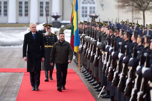 Zelenskyy visits Lithuania Volodymyr Zelenskyy President of Ukraine, Gitanas NausÄ—da President of Lithuania Working Visit of the President and the First Lady of Ukraine to Lithuania to Take Part in Events Marking the Anniversary of the January Uprising. Vilnius, Lithuania on January 25, 2026 Vilnius Lithuania Copyright: xx