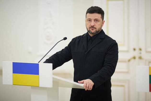 Zelenskyy visits Lithuania Volodymyr Zelenskyy President of Ukraine Working Visit of the President and the First Lady of Ukraine to Lithuania to Take Part in Events Marking the Anniversary of the January Uprising. Vilnius, Lithuania on January 25, 2026 Vilnius Lithuania Copyright: xx