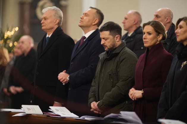 Zelenskyy visits Lithuania Gitanas NausÄ—da President of Lithuania, Karol Nawrocki President of Poland, Volodymyr Zelenskyy President of Ukraine, Marta Nawrocka First Lady of Poland Working Visit of the President and the First Lady of Ukraine to Lithuania to Take Part in Events Marking the Anniversary of the January Uprising. Vilnius, Lithuania on January 25, 2026 Vilnius Lithuania Copyright: xx