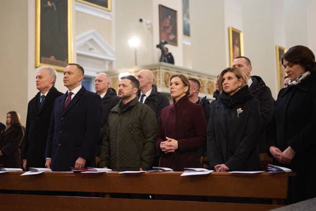 Zelenskyy visits Lithuania Gitanas NausÄ—da President of Lithuania, Karol Nawrocki President of Poland, Volodymyr Zelenskyy President of Ukraine, Marta Nawrocka First Lady of Poland, Olena Zelenska First Lady of Ukraine Working Visit of the President and the First Lady of Ukraine to Lithuania to Take Part in Events Marking the Anniversary of the January Uprising. Vilnius, Lithuania on January 25, 2026 Vilnius Lithuania Copyright: xx