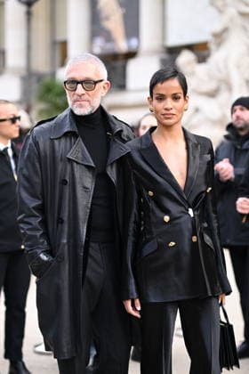 Vincent Cassel and his partner Narah Baptista at Schiaparelli Haute Couture Spring Summer 2026 Collection fashion show, during Paris Fashion Week on january 26th 2026 Pierre Perusseau Bestimage Celebrities at Schiaparelli Haute Couture Spring Summer 2026 Collection fashion show, during Paris Fashion Week on january 26th 2026 Paris France  Copyright: xPierrexPerusseaux xBestimagexPierrexPerusseaux xBestimagex