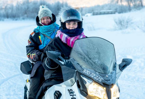 26-01-2026 Norway Princess Ingrid Alexandra arriving at Jergul Mountain Lodge by snowmobile in Karasjok. Â  Copyright: xPPEx