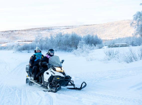 26-01-2026 Norway Princess Ingrid Alexandra arriving at Jergul Mountain Lodge by snowmobile in Karasjok. Â  Copyright: xPPEx