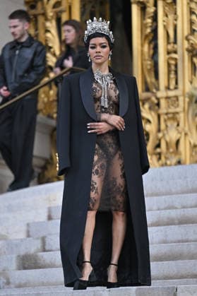 PFW Haute Couture Schiaparelli Outside Arrivals Teyana Taylor arriving at the Schiaparelli show during Paris Fashion Week Haute Couture in Paris, France on January 26, 2026. Photo by Julien Reynaud APS-Medias ABACAPRESS.COM Paris France  Copyright: xReynaudxJulien APS-Medias ABACAx