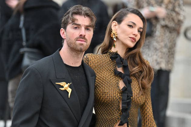 PFW Haute Couture Schiaparelli Outside Arrivals Andrew Taggart and Marianne Fonseca arriving at the Schiaparelli show during Paris Fashion Week Haute Couture in Paris, France on January 26, 2026. Photo by Julien Reynaud APS-Medias ABACAPRESS.COM Paris France  Copyright: xReynaudxJulien APS-Medias ABACAx