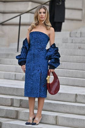 PFW Haute Couture Schiaparelli Outside Arrivals Xenia Adonts arriving at the Schiaparelli show during Paris Fashion Week Haute Couture in Paris, France on January 26, 2026. Photo by Julien Reynaud APS-Medias ABACAPRESS.COM Paris France  Copyright: xReynaudxJulien APS-Medias ABACAx