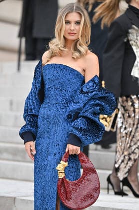 PFW Haute Couture Schiaparelli Outside Arrivals Xenia Adonts arriving at the Schiaparelli show during Paris Fashion Week Haute Couture in Paris, France on January 26, 2026. Photo by Julien Reynaud APS-Medias ABACAPRESS.COM Paris France  Copyright: xReynaudxJulien APS-Medias ABACAx