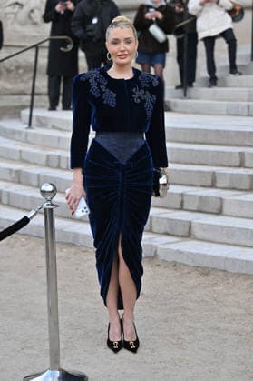 PFW Haute Couture Schiaparelli Outside Arrivals Guest arriving at the Schiaparelli show during Paris Fashion Week Haute Couture in Paris, France on January 26, 2026. Photo by Julien Reynaud APS-Medias ABACAPRESS.COM Paris France  Copyright: xReynaudxJulien APS-Medias ABACAx