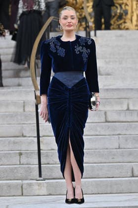 PFW Haute Couture Schiaparelli Outside Arrivals Guest arriving at the Schiaparelli show during Paris Fashion Week Haute Couture in Paris, France on January 26, 2026. Photo by Julien Reynaud APS-Medias ABACAPRESS.COM Paris France  Copyright: xReynaudxJulien APS-Medias ABACAx