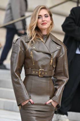 PFW Haute Couture Schiaparelli Outside Arrivals Chiara Ferragni arriving at the Schiaparelli show during Paris Fashion Week Haute Couture in Paris, France on January 26, 2026. Photo by Julien Reynaud APS-Medias ABACAPRESS.COM Paris France  Copyright: xReynaudxJulien APS-Medias ABACAx