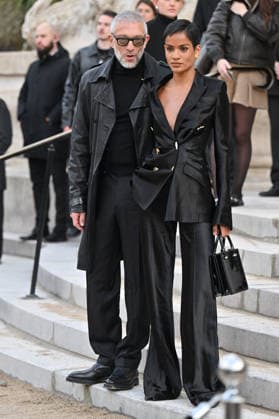 PFW Haute Couture Schiaparelli Outside Arrivals Vincent Cassel, Narah Baptista arriving at the Schiaparelli show during Paris Fashion Week Haute Couture in Paris, France on January 26, 2026. Photo by Julien Reynaud APS-Medias ABACAPRESS.COM Paris France  Copyright: xReynaudxJulien APS-Medias ABACAx