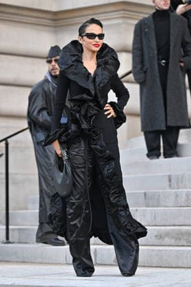 PFW Haute Couture Schiaparelli Outside Arrivals Farida Khelfa arriving at the Schiaparelli show during Paris Fashion Week Haute Couture in Paris, France on January 26, 2026. Photo by Julien Reynaud APS-Medias ABACAPRESS.COM Paris France  Copyright: xReynaudxJulien APS-Medias ABACAx