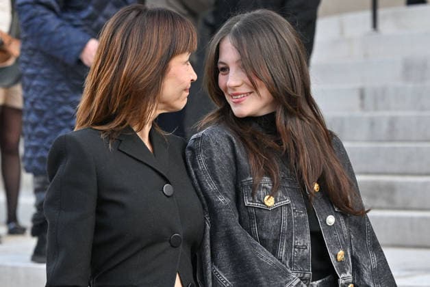 PFW Haute Couture Schiaparelli Outside Arrivals Sophie Marceau, Juliette Lemley arriving at the Schiaparelli show during Paris Fashion Week Haute Couture in Paris, France on January 26, 2026. Photo by Julien Reynaud APS-Medias ABACAPRESS.COM Paris France  Copyright: xReynaudxJulien APS-Medias ABACAx