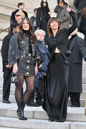 PFW Haute Couture Schiaparelli Outside Arrivals Sophie Marceau, Juliette Lemley arriving at the Schiaparelli show during Paris Fashion Week Haute Couture in Paris, France on January 26, 2026. Photo by Julien Reynaud APS-Medias ABACAPRESS.COM Paris France  Copyright: xReynaudxJulien APS-Medias ABACAx