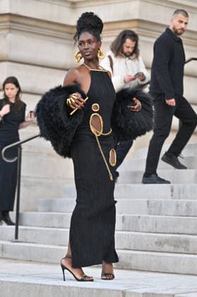 PFW Haute Couture Schiaparelli Outside Arrivals Jodie Turner Smith arriving at the Schiaparelli show during Paris Fashion Week Haute Couture in Paris, France on January 26, 2026. Photo by Julien Reynaud APS-Medias ABACAPRESS.COM Paris France  Copyright: xReynaudxJulien APS-Medias ABACAx